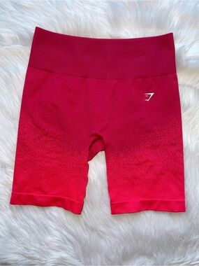 Gymshark adapt ombre seamless bike shorts pink women’s L large biker high waist